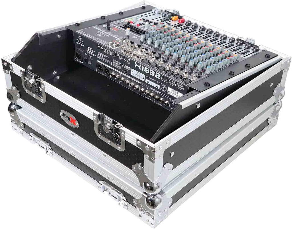 ProX T-MC Top Load Rackmount Mixer Case for 19' DJ Mixer w/ 10U Top Slant