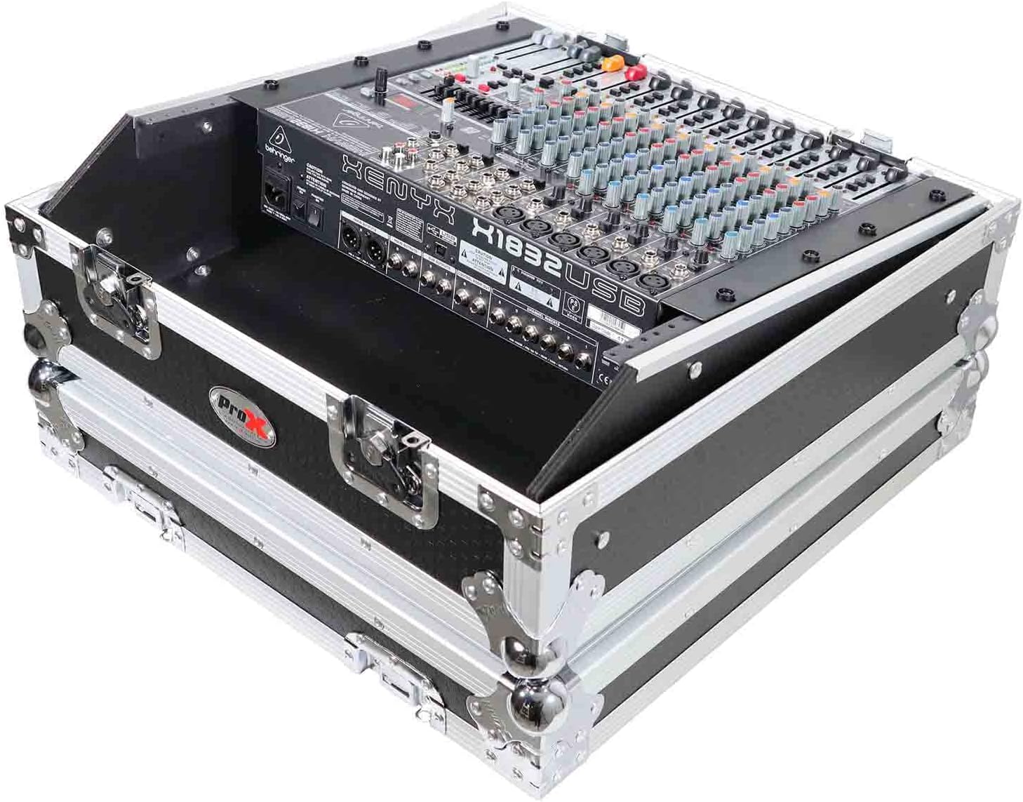 ProX T-MC Top Load Rackmount Mixer Case for 19' DJ Mixer w/ 10U Top Slant