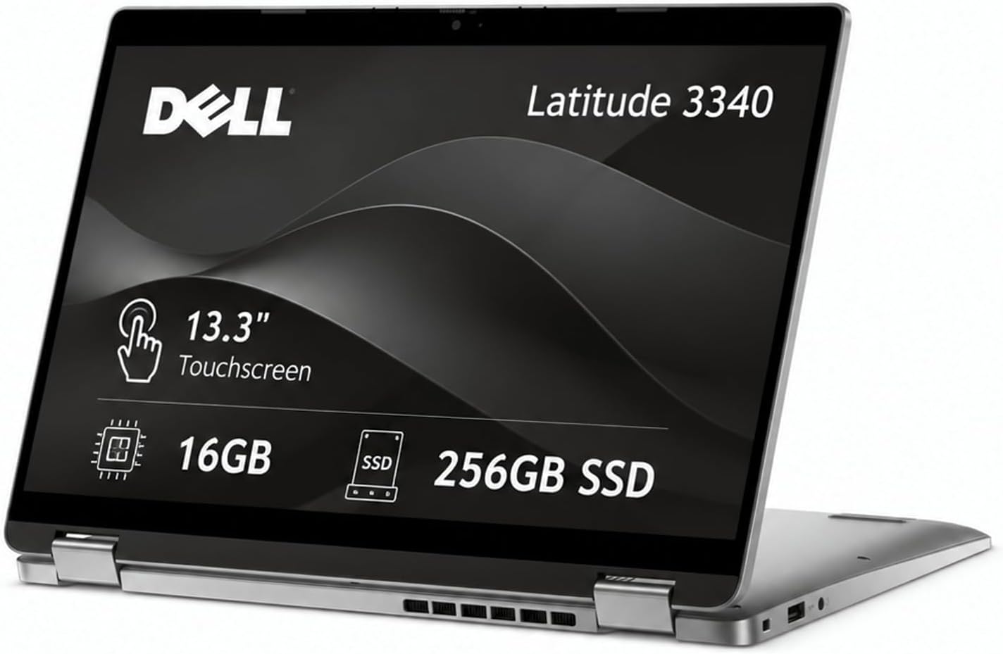 Dell Latitude 3340 3000 2-in-1 Business Laptop (13.3' FHD Touchscreen, Intel i5-1335U (> i7-1255U), 16GB DDR5 RAM, 256GB SSD), 1080p IR Webcam, Intelligent Audio, Flip Convertible Yoga, Win 11 Pro