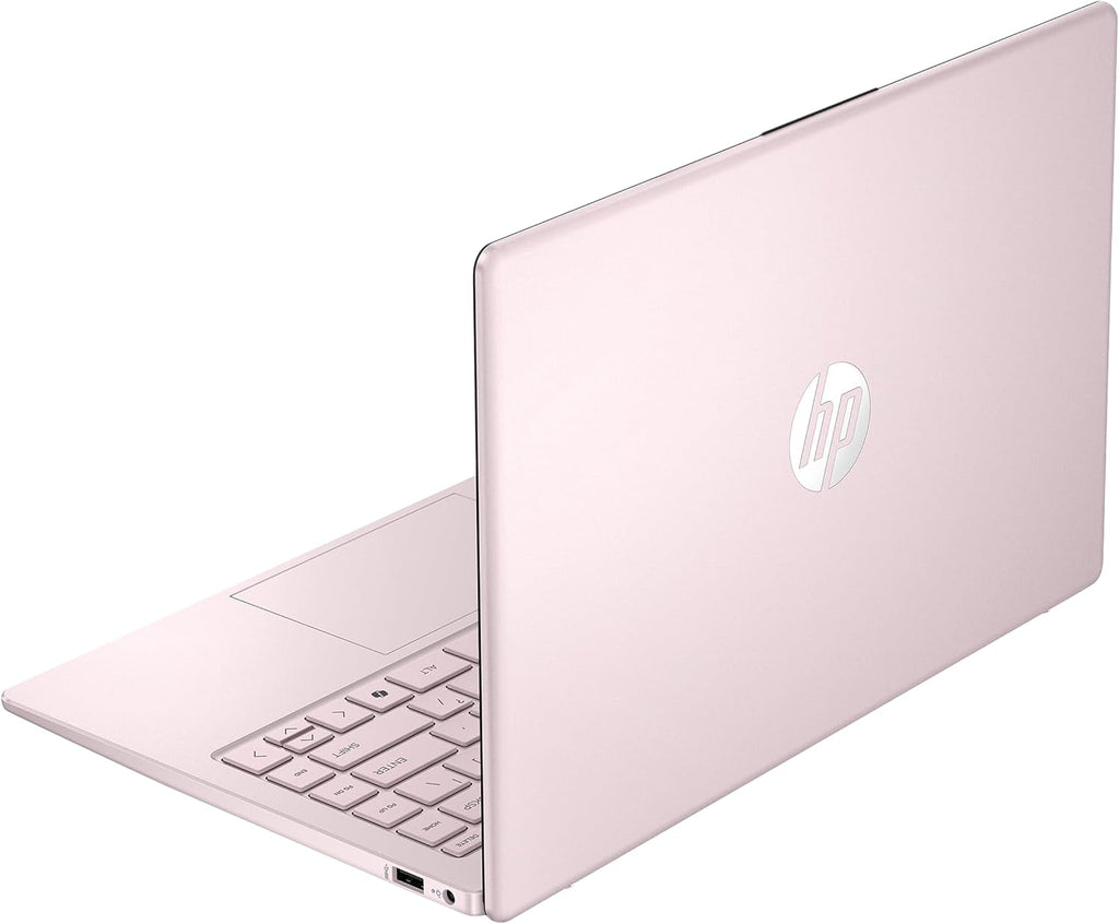 HP Stream 14' HD Laptop, Intel Processor N150, 4GB RAM, 128GB UFS, Intel Graphics, Webcam, Bluetooth, Windows 11s, Pink (Renewed)