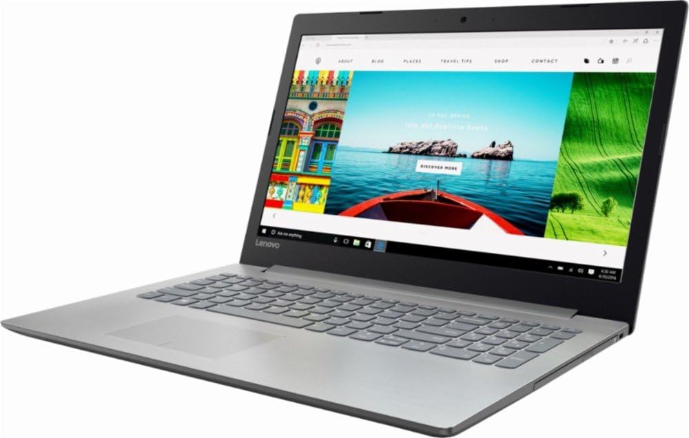 Lenovo 15.6 Inch 768P LCD Display, AMD Radeon A12-9720P Process Laptop 2.7GHz, 8GB DDR4 RAM Memory, 1TB Hard Disk Drive, DVD Drive, Built in Webcam, WiFi, Bluetooth, Windows 10 Home, Earphone Jack