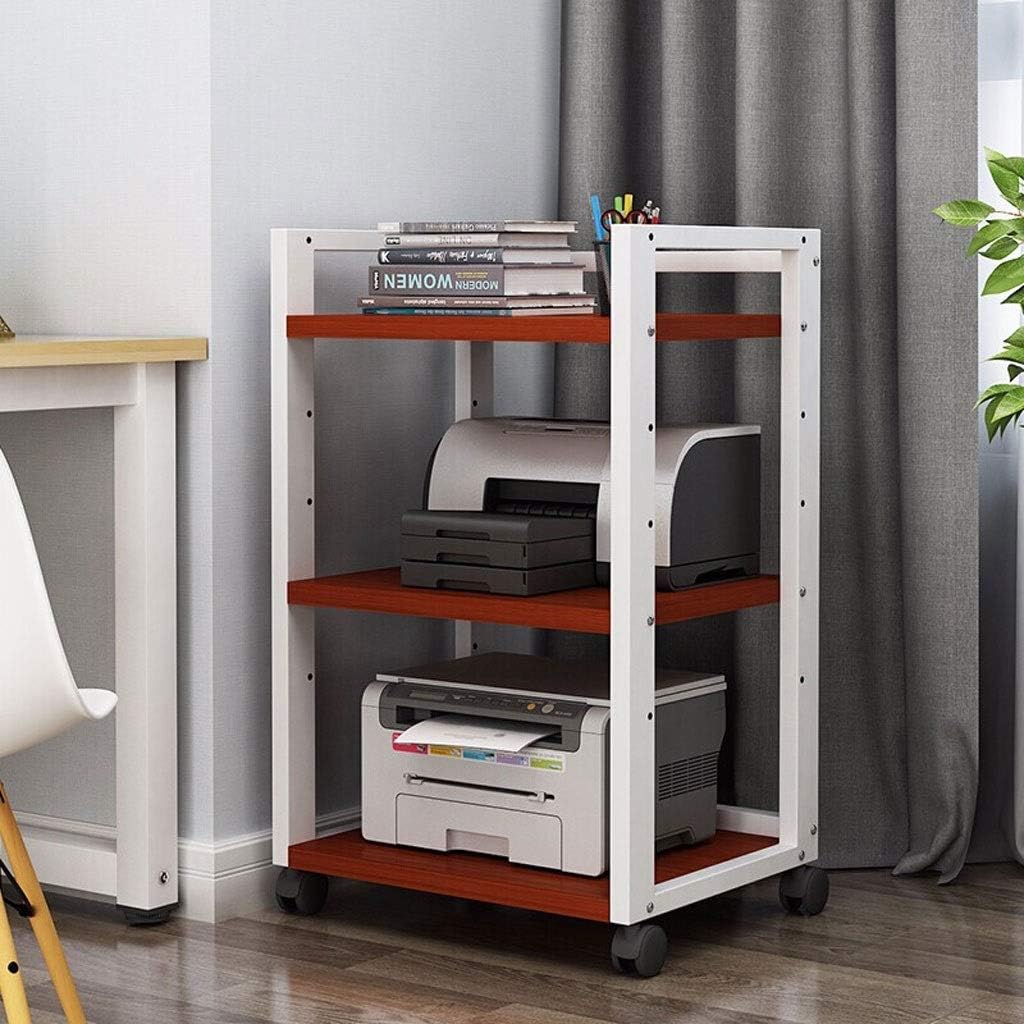 Printer Stands Printer Stand Office Supplies for Portable Storage Printer Desk with 4 Wheels & Lock Mechanism for Mini 3D Printer, H 79cm Printer Stands for Home Office