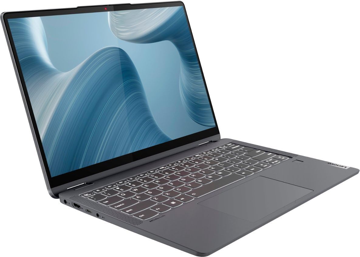Lenovo IdeaPad Flex 5i 14' FHD(1920 x 1200) IPS Touchscreen 2-in-1 Laptop, Intel Core i5-1235U, Backlit KB, Wi-Fi 6, Fingerprint, Thunderbolt™ 4, w/Stylus (8GB RAM | 512GB SSD)