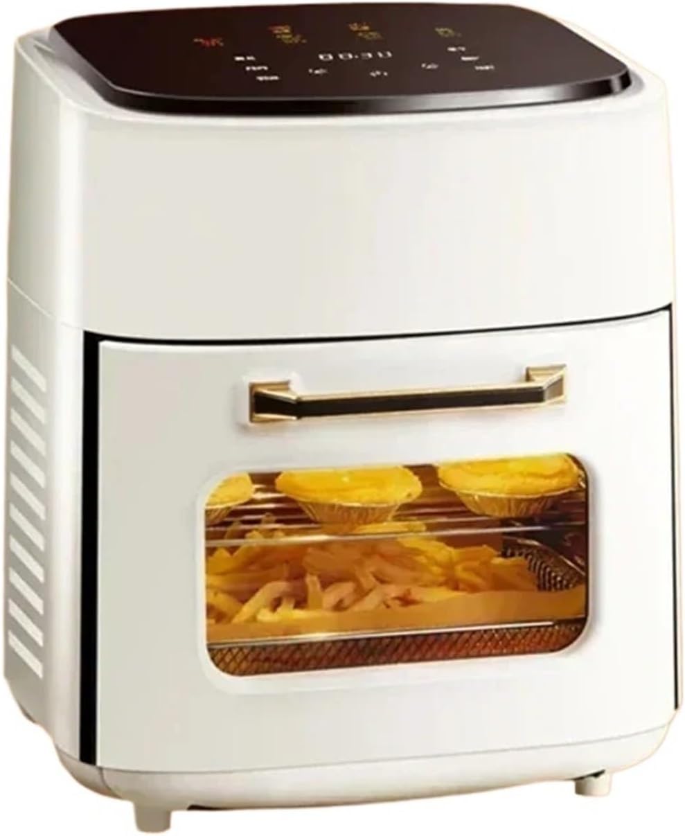 Food essentials and family helpers Smart Air Fryer 15L Household Large Capacity Visual Oven-free Oven Multifunctional Household Fryer Machine Smart assistant Enjoy life(Green,EU)