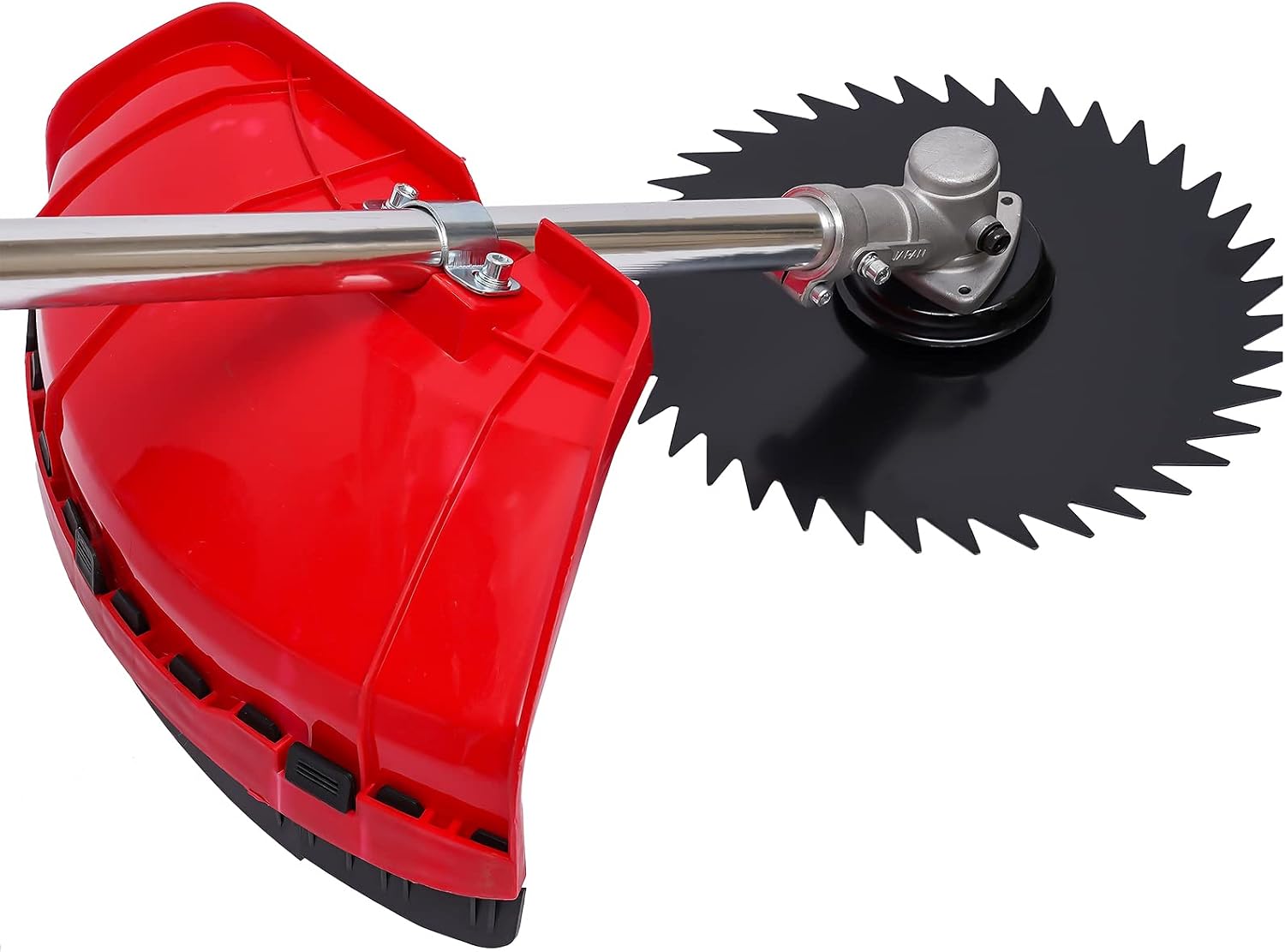 49CC Gas Powered Hand Push Lawn Mower, Walk Behind Weed Trimmer Brush Cutter Push Weed Eater with Wheels, 6500-7000r/Min Weed Wacker String Trimmer for Home Garden Yard