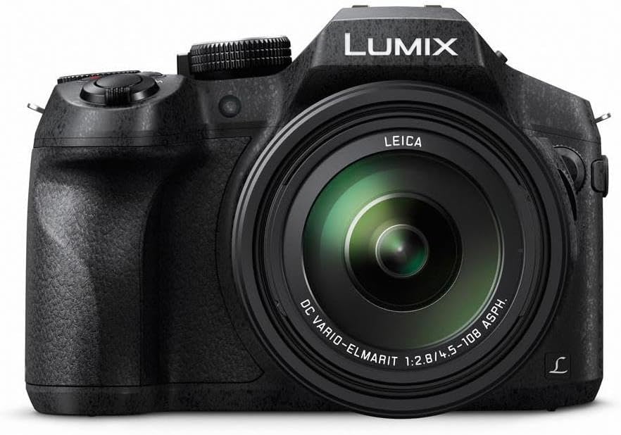 Panasonic LUMIX FZ300 Long Zoom Digital Camera Features 12.1 Megapixel, 1/2.3-Inch Sensor, 4K Video, WiFi, Splash & Dustproof Camera Body, LEICA DC 24X F2.8 Zoom Lens - DMC-FZ300K - (Black) USA
