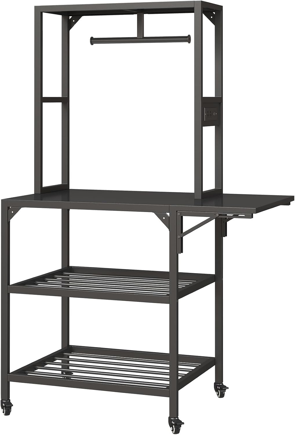 3D Printer Stand, Heavy Duty 3D Printer Table Stand with Filament Storage Rack, T-Shaped Spools Holder Rack with Wheels,3D Printer Workbench for 3D Printing Studio, Home Office Workshop