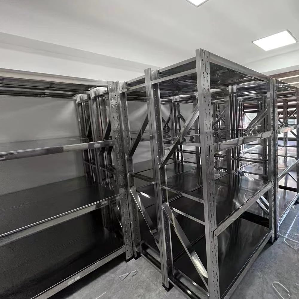 4-Shelf Heavy Duty Equipment Rack for Audio Gear, Cables, and Music Studio Accessories