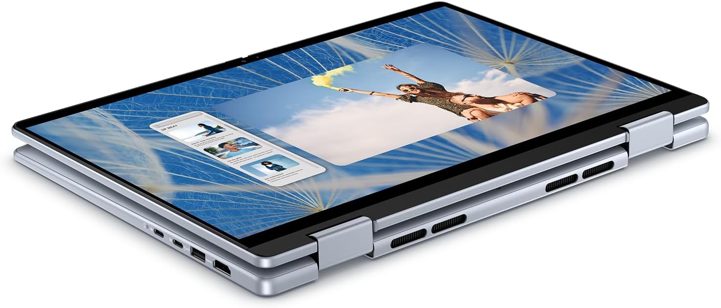 Dell Inspiron-7440 2-in-1 Laptop, 14'' FHD+ 2-in-1 Touch Display, Intel 10-Core 5-120U(up to 5 GHz), Backlit KB, w/USB Stocking Hub, Windows 11 Pro, Lifetime MS Office(32GB DDR5 RAM | 2TB SSD)