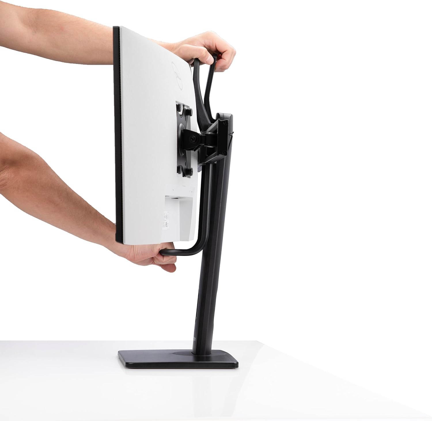 StarTech.com Crossbar Dual Monitor Desk Stand for 27inch Screens, Max Cap 26.4lb, VESA Mount 75x75/100x100, Height Adjustable