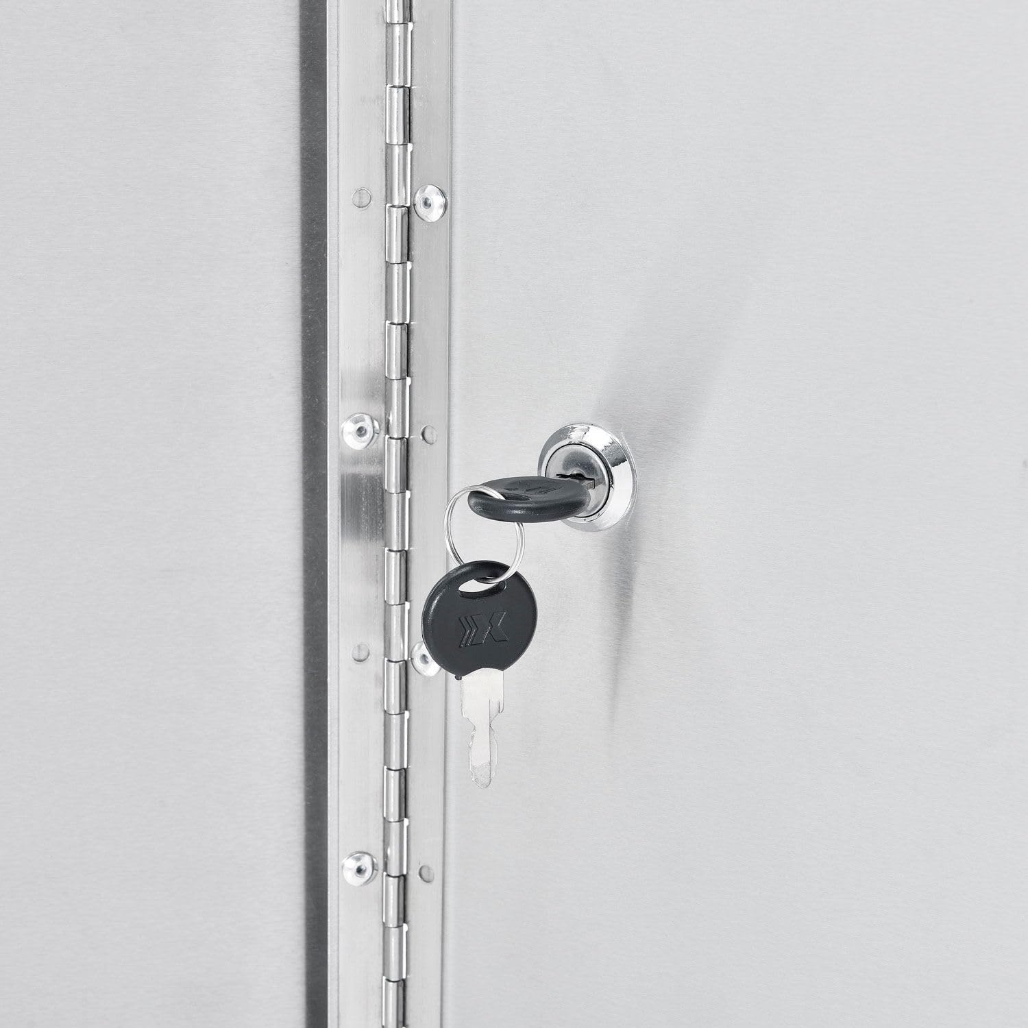 Global Industrial Stainless Steel Narcotics Cabinet, Double Door/Double Lock, 16' W x 8' D x 24' H, for Doctor's Offices, Patient Rooms, Hospitals, Laboratories and More