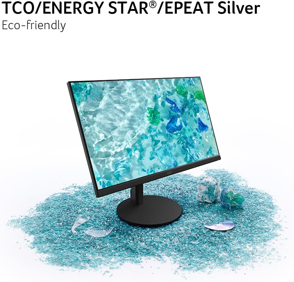 acer 27 Inch 4k IPS Monitor for Home, Office & Creators | 99% sRGB Color Accuracy | 90w USB-C Port Charges and Connects | Adjustable Height, Tilt, Swivel, Pivot | USB-C, DP & HDMI | CB272K