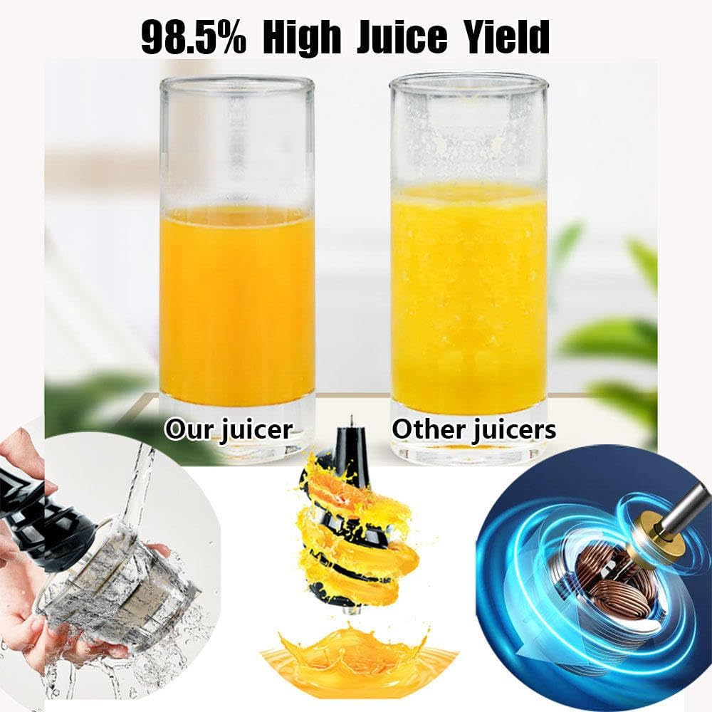 Juicer Machines, 500w Cold Press Juicer Machines With 3.3' Large Feed Chute, Self Feeding, High Juice Yield Easy to Clean, Juicer Machines For Vegetables and Fruits
