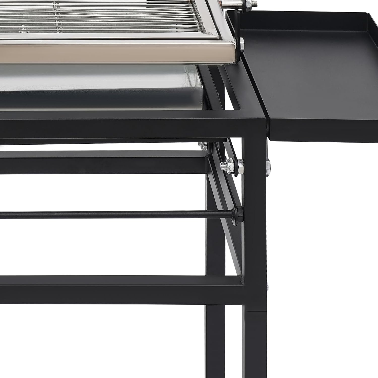 Folding Charcoal Flip Grill, Barbecue Grill Rotating Charcoal Grill with Flipping Basket, Portable Camping Charcoal BBQ Grill for Outdoor Camping, Picnic, Patio and Backyard Parties