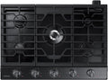 SAMSUNG 30' Built In Smart Gas Cooktop with Illuminated Knobs, 5 Burners, Black Stainless Steel, NA30N6555TG/AA