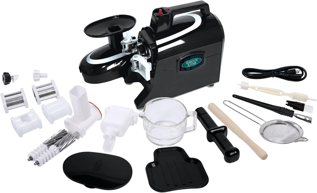 Tribest Greenstar GSE-5010 Elite Twin Gear Cold Press Slow Masticating Juicer (Black)