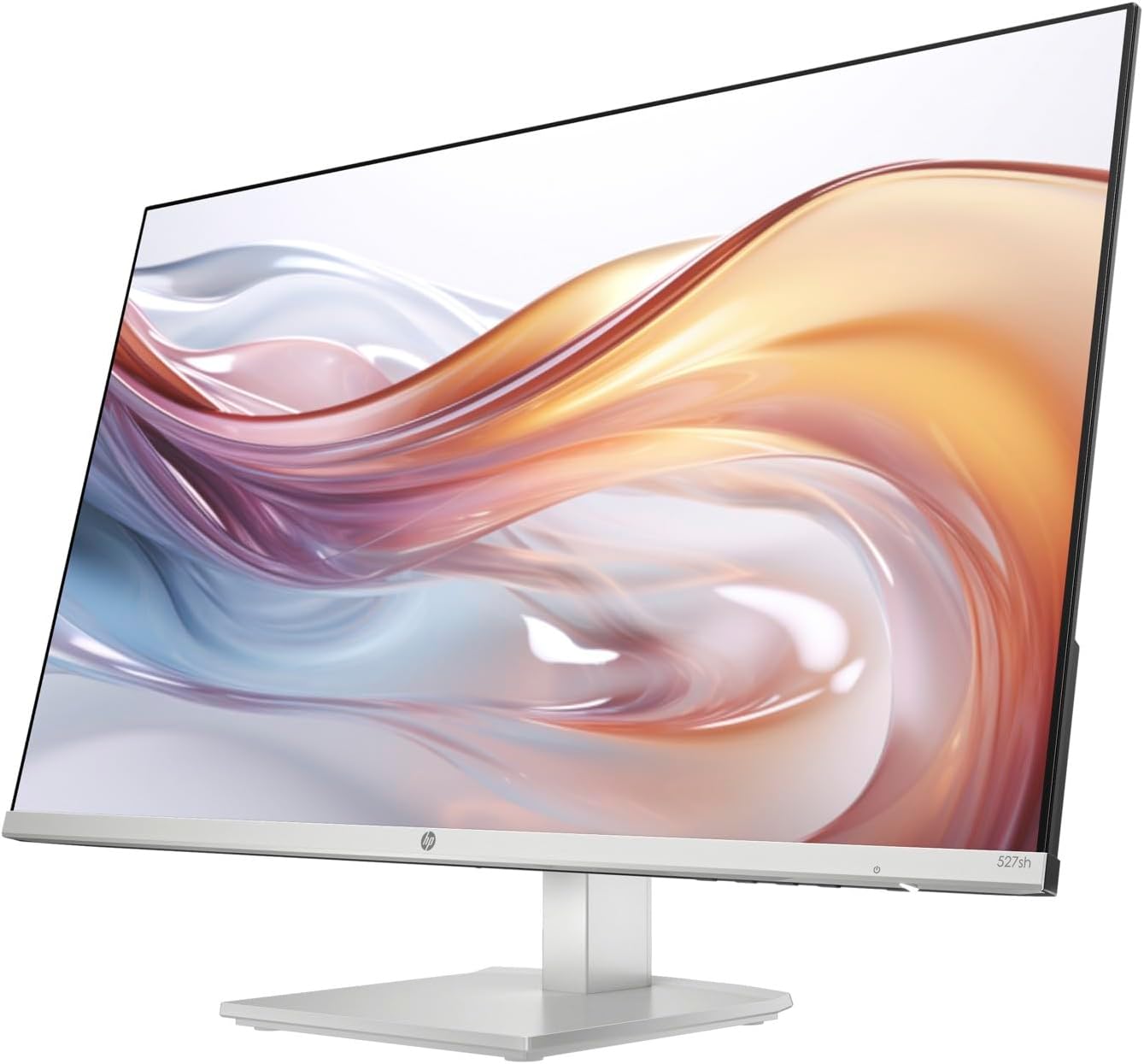 HP Series 5 527sh Monitor (Replaces M27h) 27' 100Hz IPS FHD (1920x1080) 99% sRGB Display, Adjustable Height & Tilt, Flicker Free, Anti-Glare, Black/Silver w/DKZ USB Port Expander