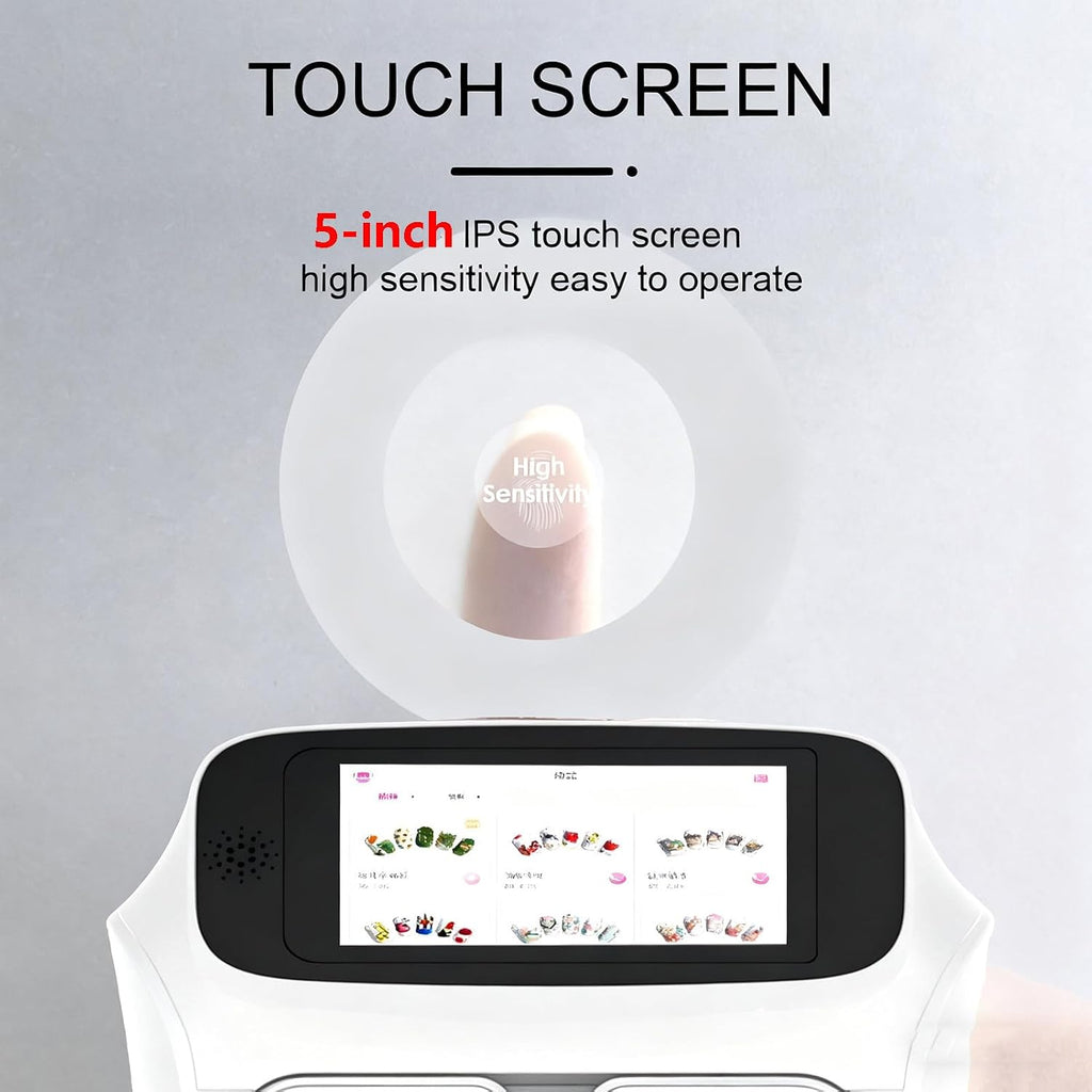 Automatic Smart 3D Art Nail Printer,Digital Mobile Nail Art Printer,Control Through Mobile App, for Beauty & Personal Care for Girls' Home Nails White
