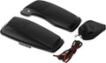 HR3 Black Denim Saddlebag Lids w/ 6'x9' Speaker Grills Compatible with 2014-later Harley Touring Road Glide Street Glide Ultra Limited Electra Glide Standard