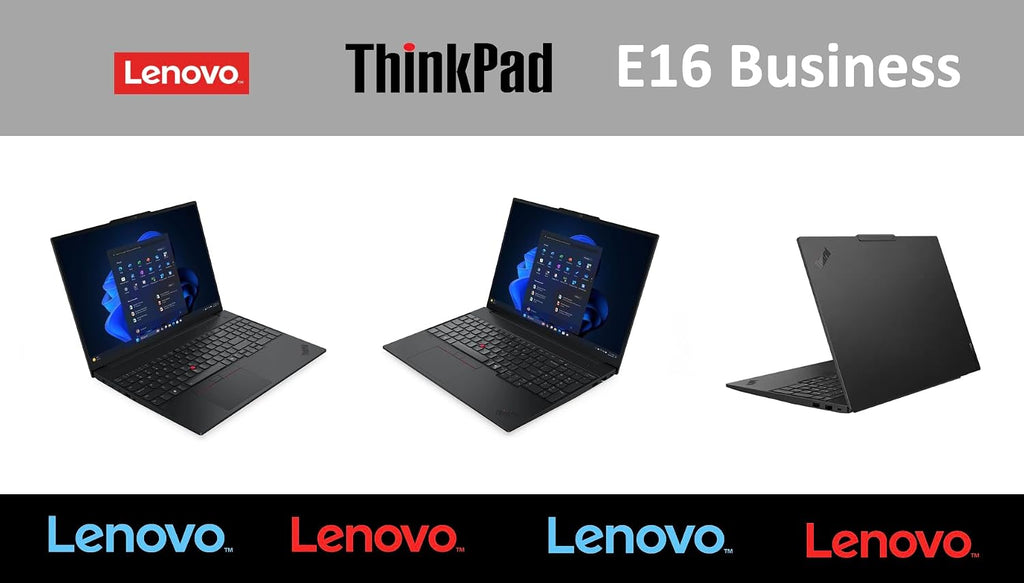 Lenovo ThinkPad E16 Business Laptop 16.0' Touch IPS WUXGA Display (Intel Ultra 5-225U, 16GB DDR5, 256GB M.2 PCIe SSD, Intel Graphics, Backlit KB, Fingerprint, Win 11 Pro) w/Dockztorm Hub