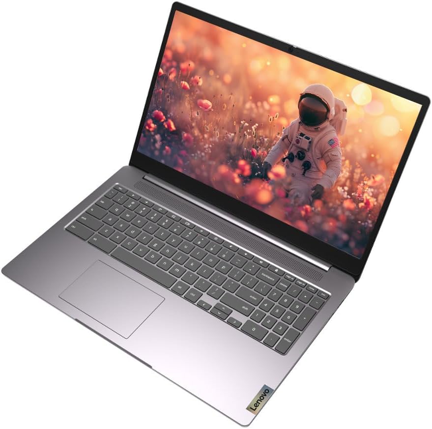 Lenovo 15.6' FHD Chromebook, IdeaPad 3i Laptop, Intel Celeron N4500, 4GB RAM, 128GB Storage(64GB eMMC + 5ave 64GB Flash Memory), Webcam, HDMI, Bluetooth, Chrome OS, Arctic Grey