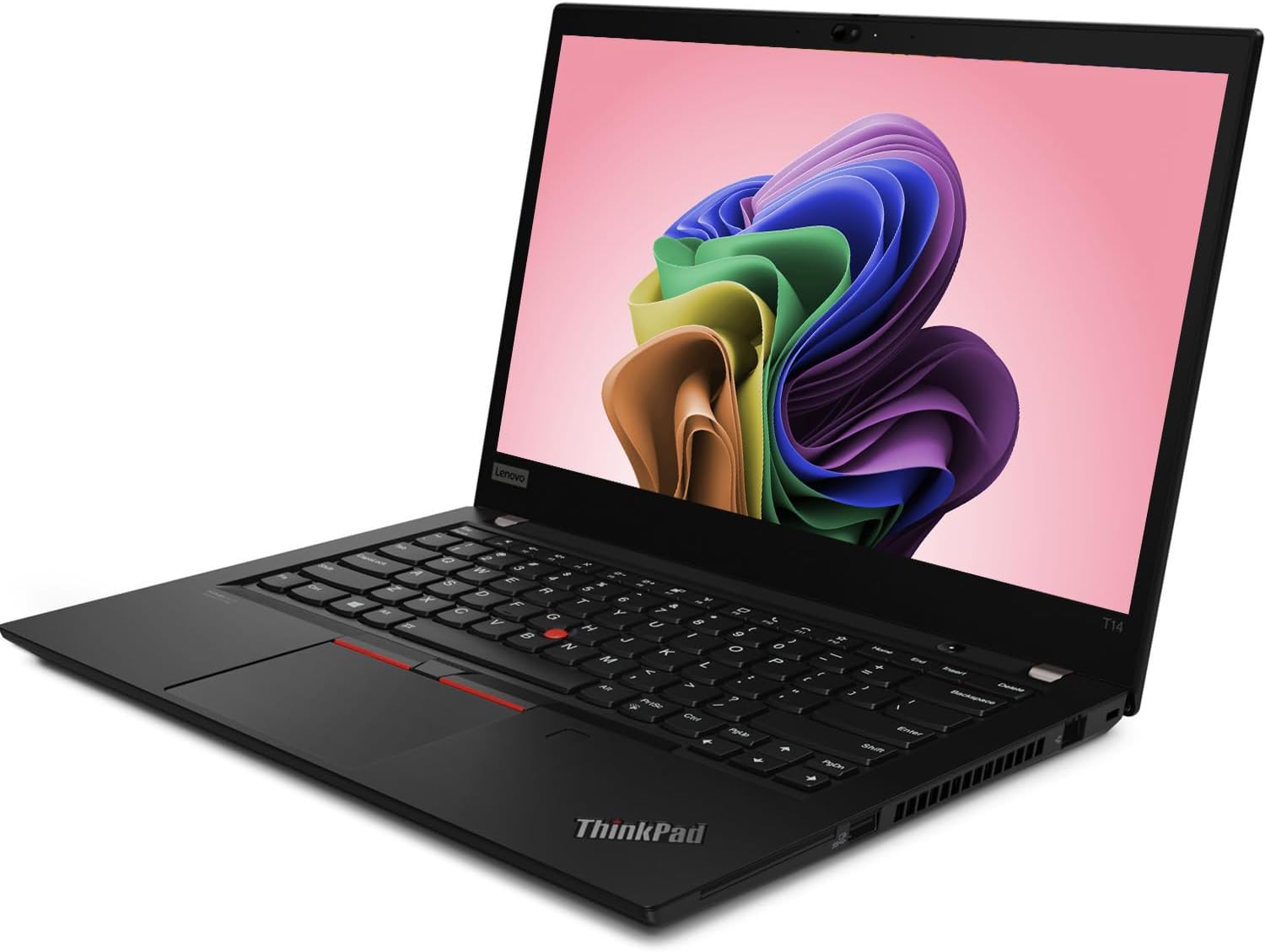 Lenovo ThinkPad T14 Gen 2 Business Laptop, 14' Full HD (1920 x 1080) Display, 11th Gen Quad-Core i7-1165G7, 16GB DDR4 RAM, 512GB SSD, Backlit Keyboard, HDMI, Windows 11 Pro (Renewed)