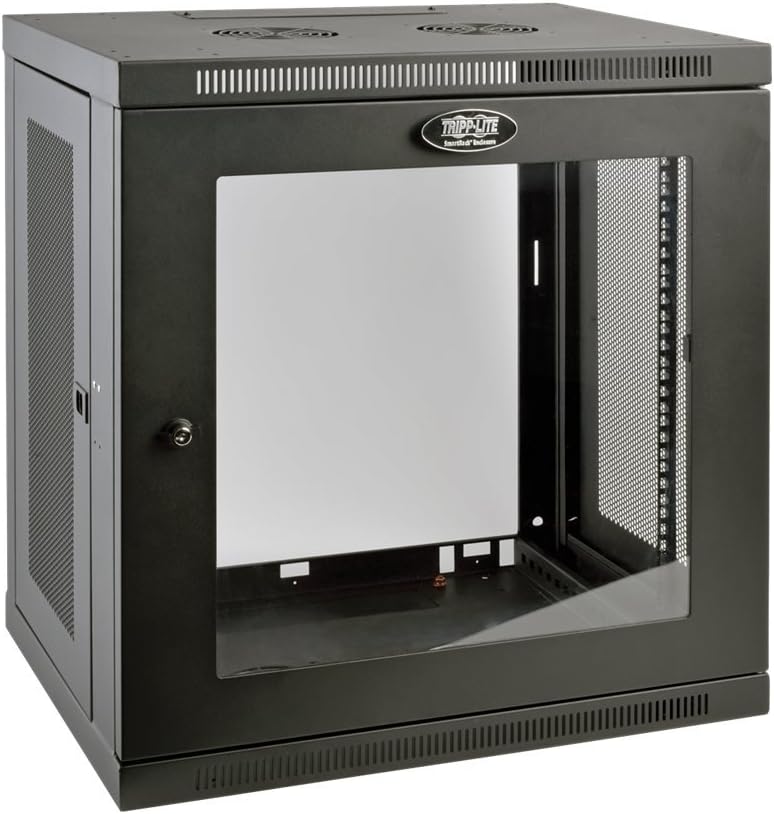 Tripp Lite 12U Wall Mount Rack Enclosure Server Cabinet with Acrylic Glass Window, 16.5' Deep, Switch-Depth (SRW12UG)