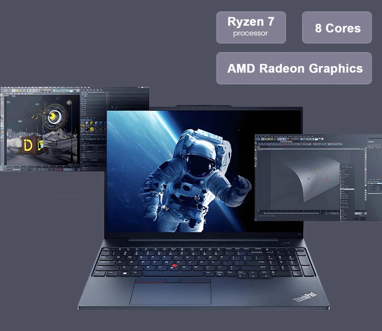 Lenovo ThinkPad E16 Gen 2 Business Laptop (16' FHD+ Touchscreen, AMD Ryzen 7 7735U (> Intel i7-1355U), 32GB DDR5 RAM, 1TB SSD), Backlit KB, 1080p Webcam, Wi-Fi 6E, Ethernet, Win 11 Pro w/ Copilot