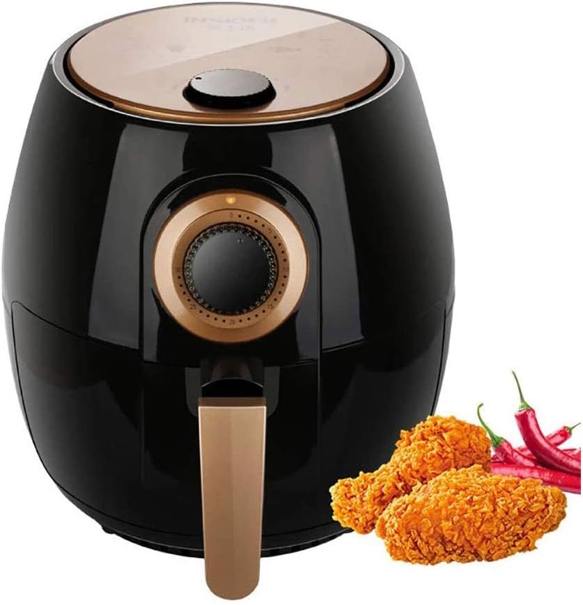 Air Fryer No Oil Toaster Oven Electric Deep Fryer Chicken Pizza Cooker 4.2 Quart 1350 Watt Electric Hot Air Cooker Knob Control with 5 Cooking Presets