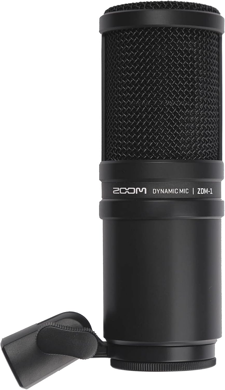 Focusrite Scarlett Solo 4th Gen USB-C Audio Interface Bundle with Zoom ZDM-1 Dynamic Mic, Desktop Tripod Stand, 10-Ft XLR — 24-Bit/192kHz Home Studio Kit for Podcasting, Voice Over, Streaming