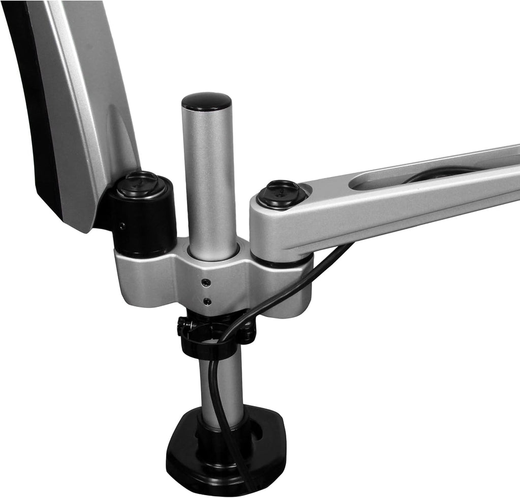 StarTech.com Desk Mount Dual Monitor Arm - Articulating - Supports VESA Monitors 12'' to 30' (19.8lb/9kg) - Adjustable - Grommet/Desk Mount - Premium - Silver, TAA (ARMDUAL30)