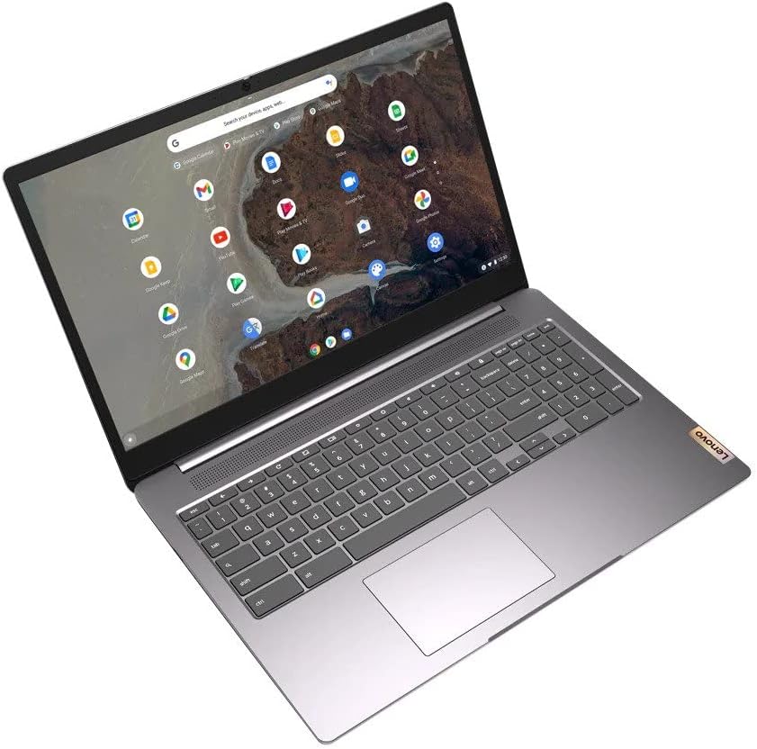 Lenovo IdeaPad 3 Chrome 15IJL6 | 15.6' FHD Chromebook | Celeron N4500 | 4GB LPDDR4x RAM | 64GB Emmc 5.1 | microSD Card Reader | Wi-Fi 6 + Bluetooth 5.2 | HDMI | Arctic Grey | Chrome OS (Renewed)