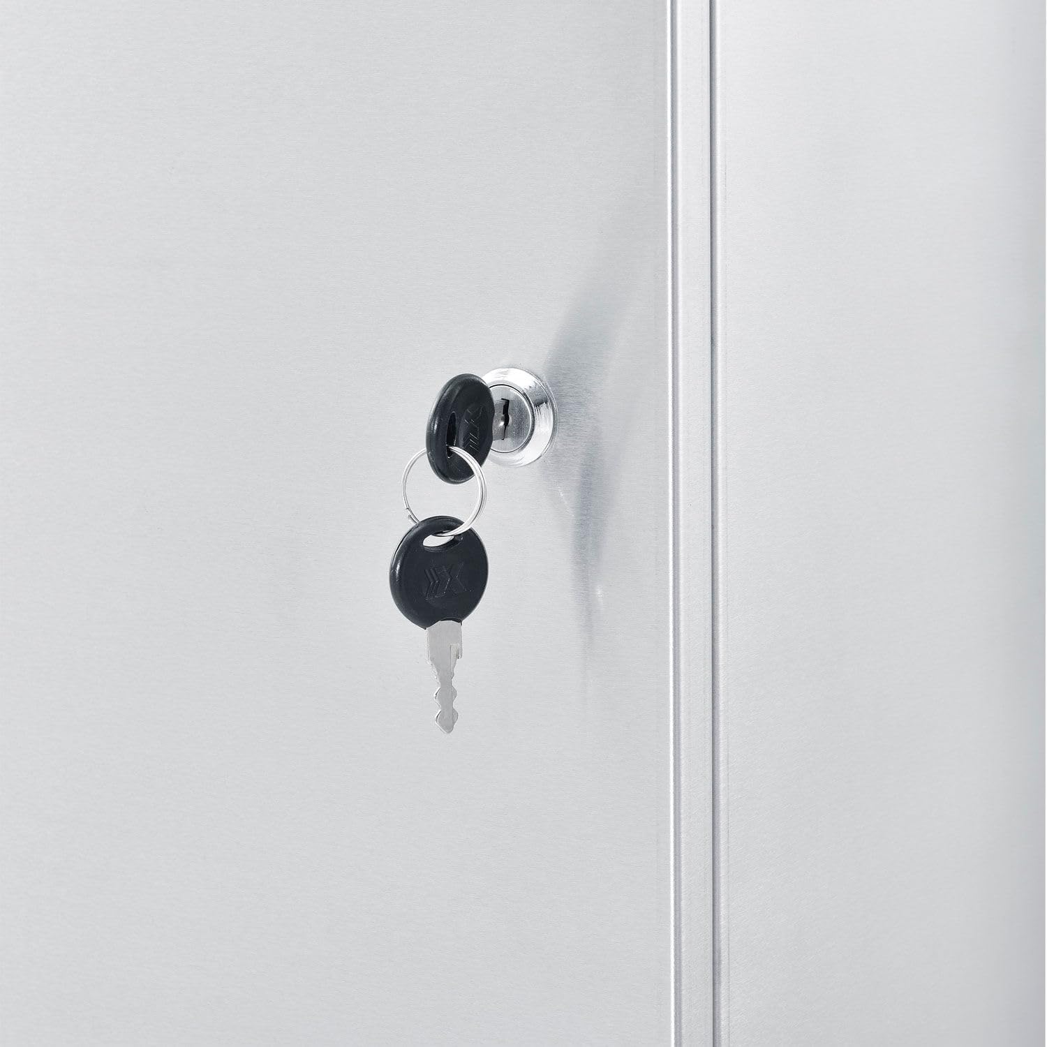 Global Industrial Stainless Steel Narcotics Cabinet, Double Door/Double Lock, 16' W x 8' D x 24' H, for Doctor's Offices, Patient Rooms, Hospitals, Laboratories and More