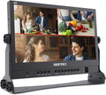 ATEM156 15.6 Inch Live Streaming Broadcast Director Monitor with 4 HDMI Input Output Quad Split Display for ATEM Mini Pro Video Switcher Mixer Studio Television Production