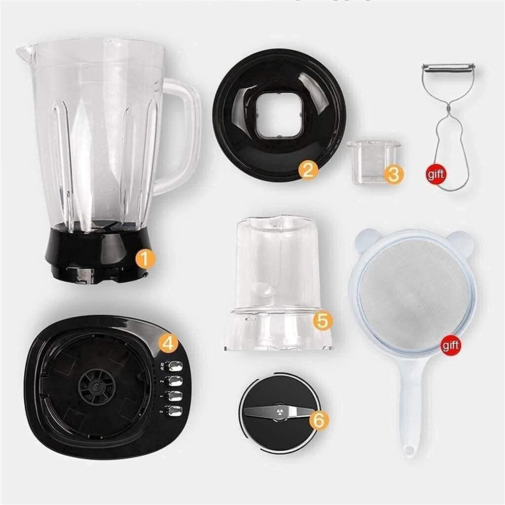 Multifunctional 700W Centrifugal Juicer, 3-Speed Juicing, Dry Grinding, 2 Knives & Mixing Cups, Portable, Easy to Clean