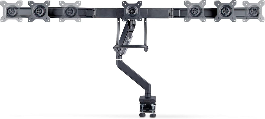 StarTech.com Desk Mount Triple Monitor Arm w/Crossbar for Up to Three 27in Screens, VESA 75x75/100x100, Tool-Less Arm Adjustments