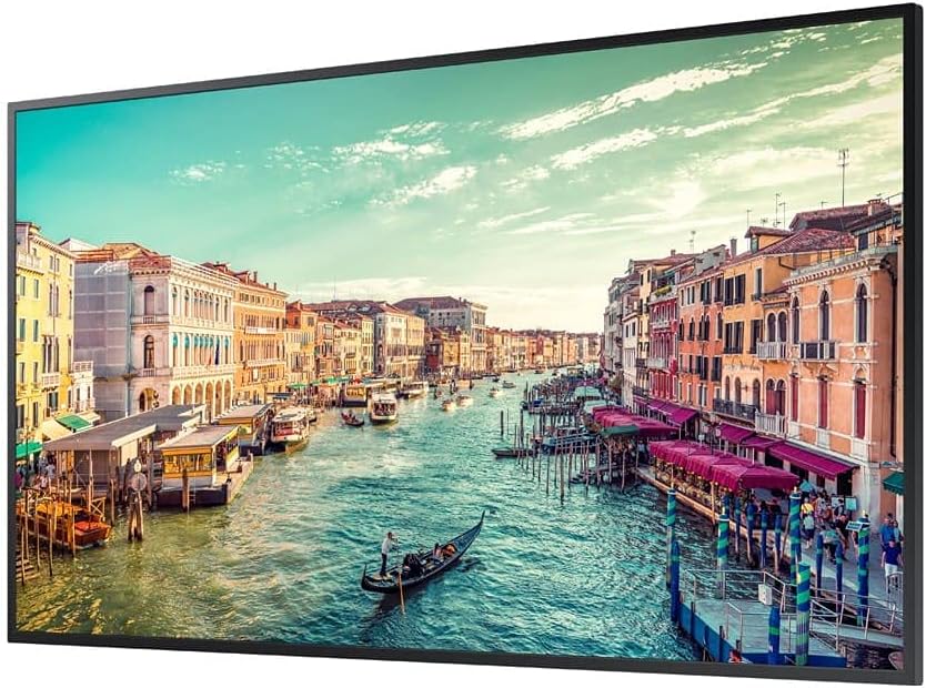 Samsung Business QM55R 55 inch 4K UHD 3840x2160 24/7 Commercial Signage LED Display for Business, HDMI, Wi-Fi, and 3-Year WRNTY, 500 nit (LH55QMREBGCXZA), Black