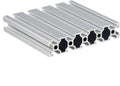 BREAKA 1PC 20100 Steel Profile Extrusion 100-800mm Long European Standard Anodized Linear Guide DIY CNC 3D Printer Table Stainless Steel (Size : 750MM)