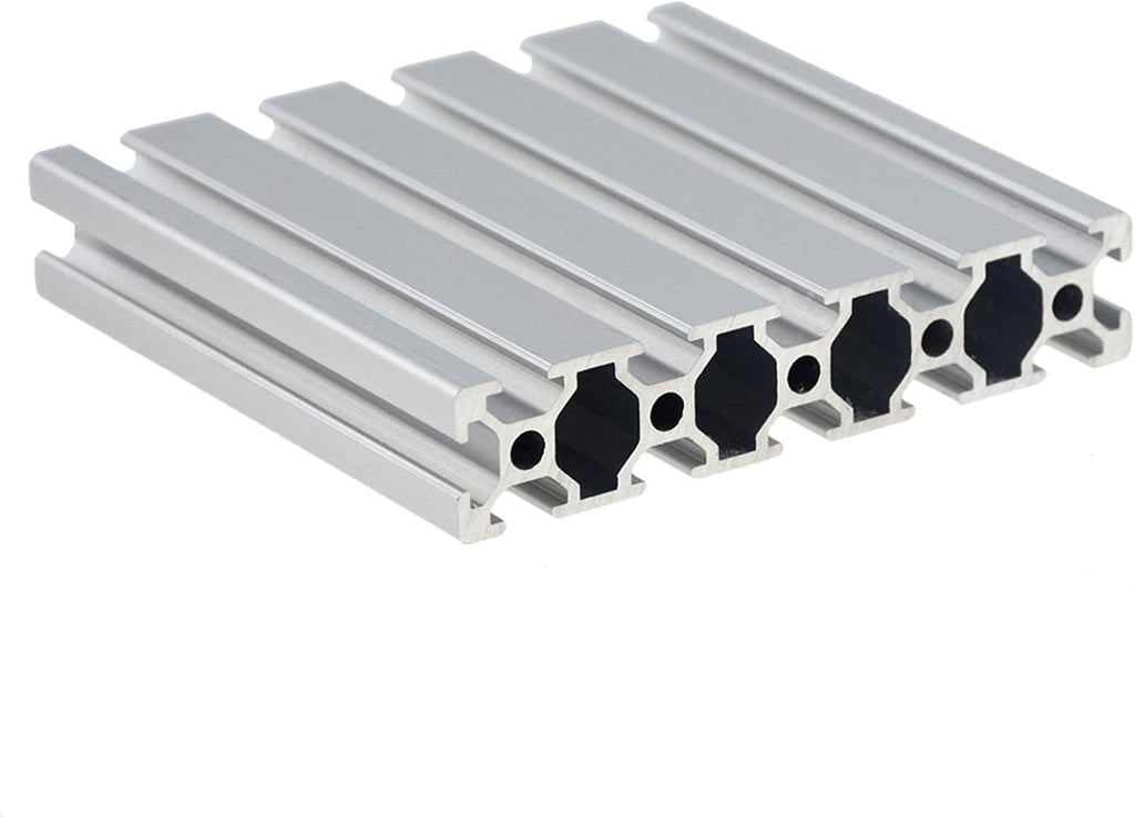 BREAKA 1PC 20100 Steel Profile Extrusion 100-800mm Long European Standard Anodized Linear Guide DIY CNC 3D Printer Table Stainless Steel (Size : 800MM)