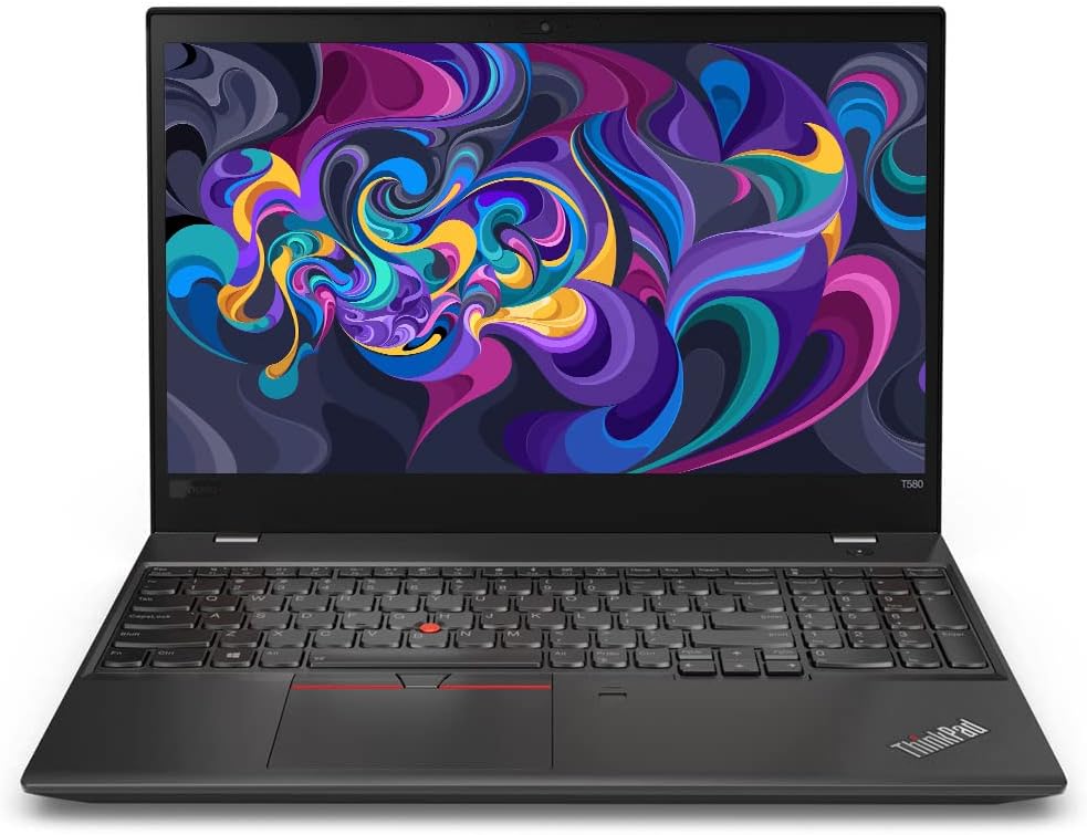 Lenovo ThinkPad T580 15.6' Laptop, i7 8650U 1.9Ghz, 32GB DDR4, 1TB NVMe SSD, 1080p Full HD, USB C Thunderbolt 3, HDMI, Webcam, Windows 11 Pro (Renewed)