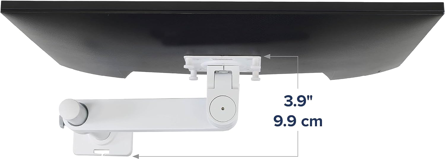 Ergotron – NX Single Monitor Arm, VESA Desk Mount – for Monitors Up to 34 Inches, 0 to 18 lbs – White