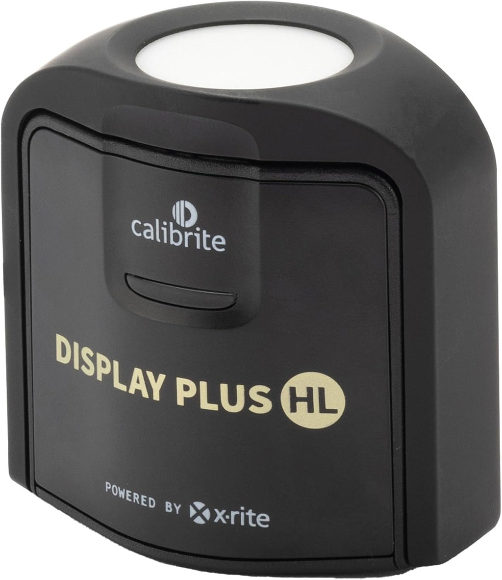 Calibrite Display Plus HL Monitor Calibration Colorimeter for Mini LED OLED and Super Bright Displays, Advanced HL Sensor Measures Up to 10000 Nits, PROFILER Software, USB C with Adapter