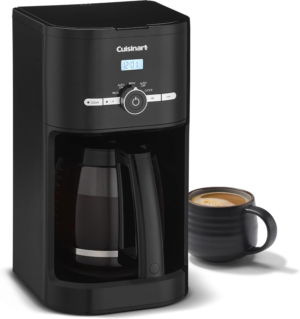 Cuisinart Air Fryer + Convection Toaster Oven, 8-1 Oven with Bake, Grill, Broil & Warm Options, Stainless Steel, TOA-70 & DCC-1120BK Classic 12-Cup Programmable Coffeemaker, Black