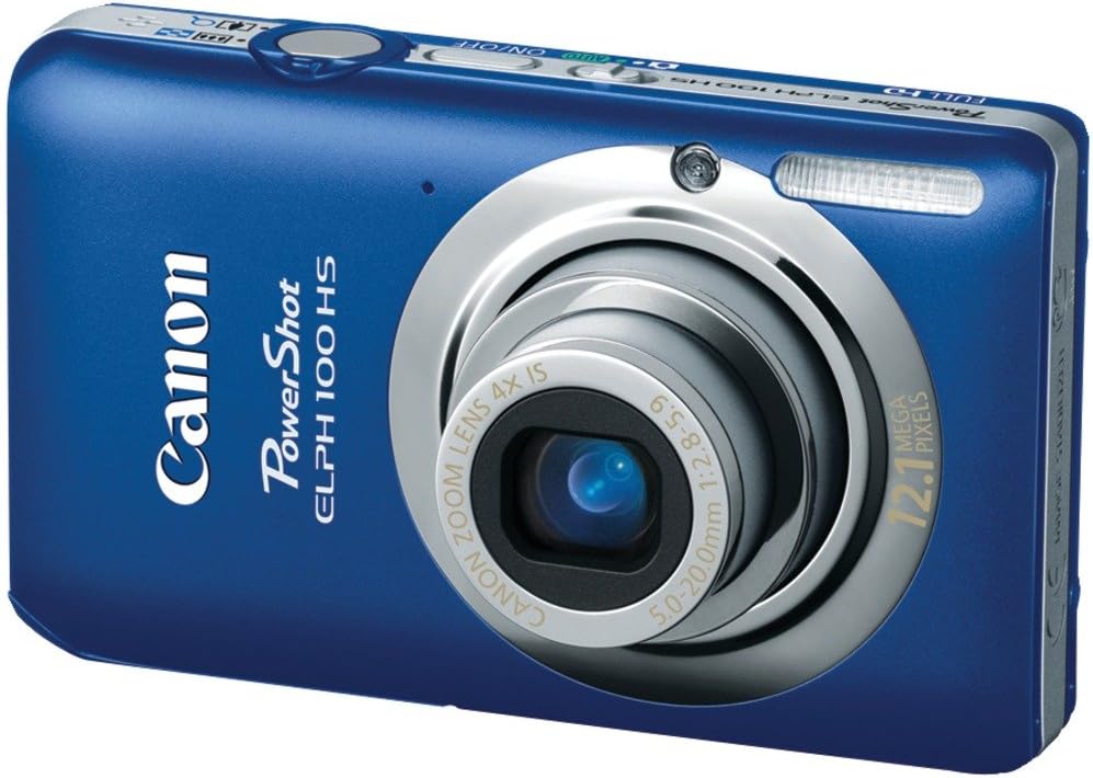 Canon PowerShot ELPH 100 HS 12.1 MP CMOS Digital Camera with 4X Optical Zoom (Blue)