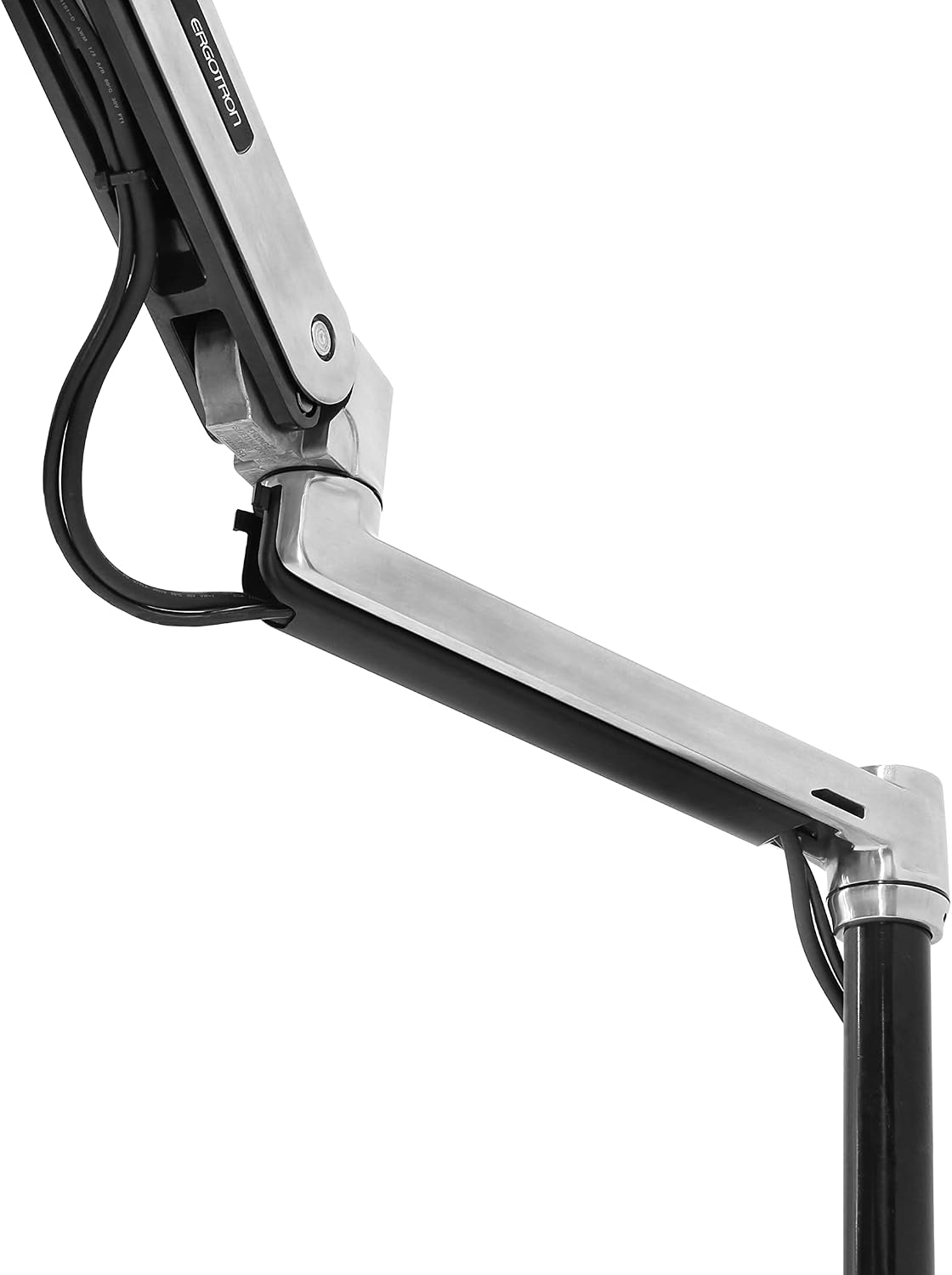 Ergotron – LX HD Sit-Stand Single Monitor Arm, VESA Desk Mount – for Monitors Up to 49 Inches, 14 to 30 lbs – Polished Aluminum