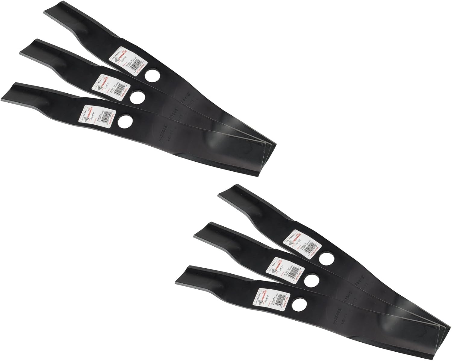 6 Rotary Lawn Mower Blades Fit Kubota Models ZD ZG KOHLER ZD1F-60P ZD21 ZD25