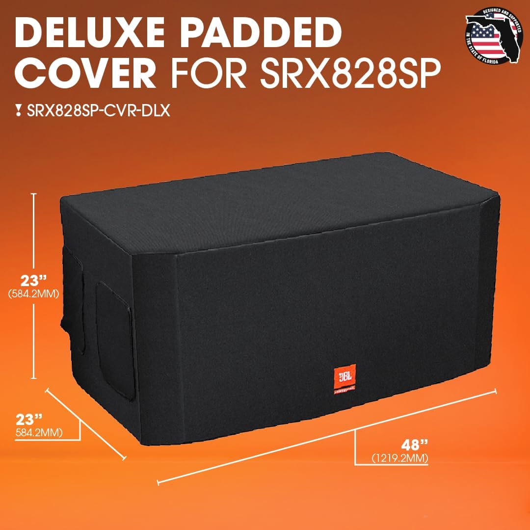 JBL Bags SRX 800 Series Deluxe & Durable Nylon Speaker Case with Handle Access Points Designed for SRX828SP Loudspeaker, (SRX828SP-CVR-DLX)