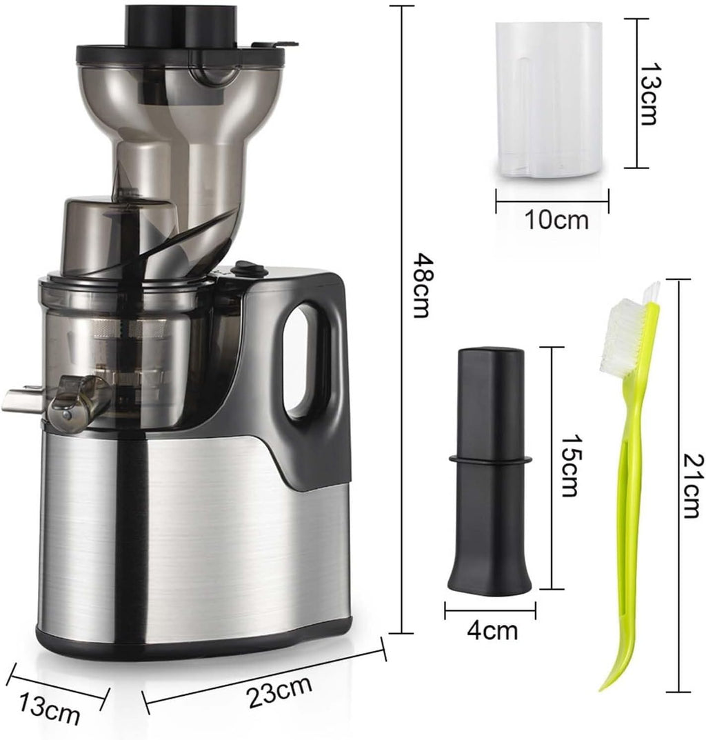 150W Electric Juicer, With Large Feed Chute, Pulp Control, Easy-To-Clean Brush - Fruit And Vegetable