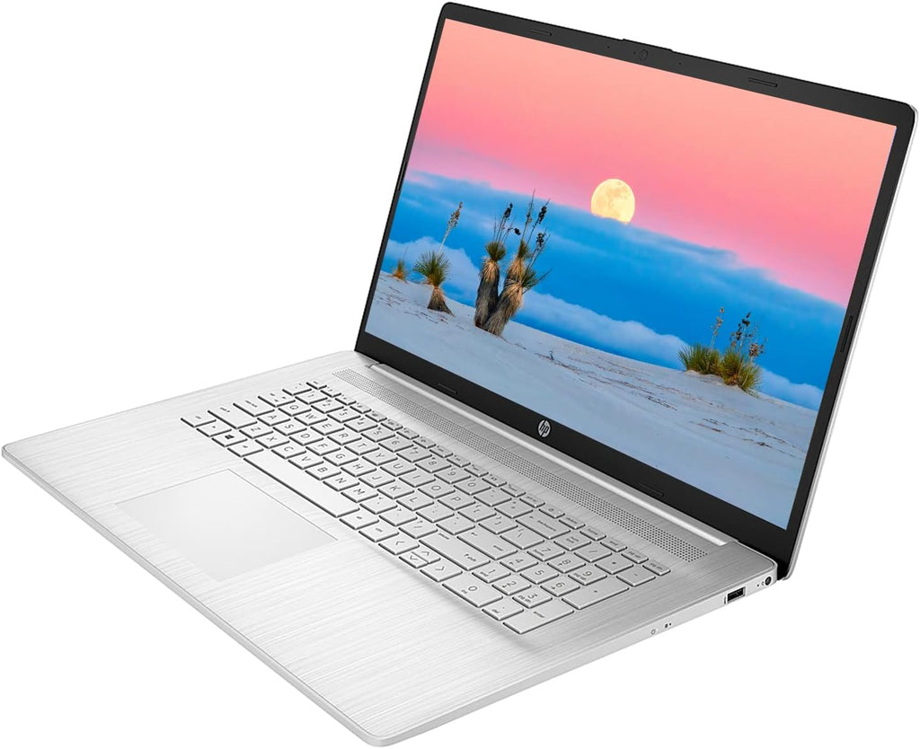 HP 17 Laptop, 17.3' FHD Display, 12th Gen Intel i5-1235U Processor, 12GB DDR4 RAM, 512GB SSD, Webcam, HDMI, Backlit Keyboard, Wi-Fi, Windows 11 Home, Silver