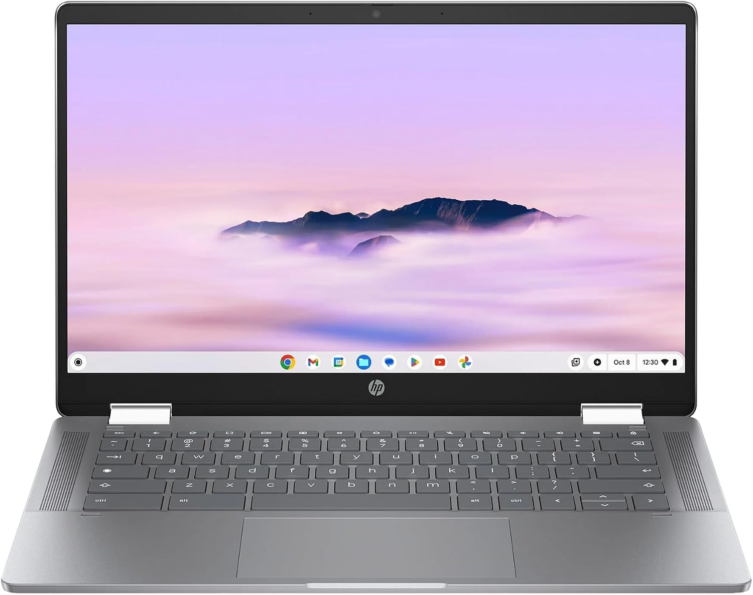 HP 14b Convertible 2-in-1 Chromebook Plus in Meteor Silver 14' Touch FHD Intel i3 8-Core up to 3.80GHz 8GB Ram 128GB 4K Graphics WiFi 6 Chrome OS (14b -i3 - Renewed)